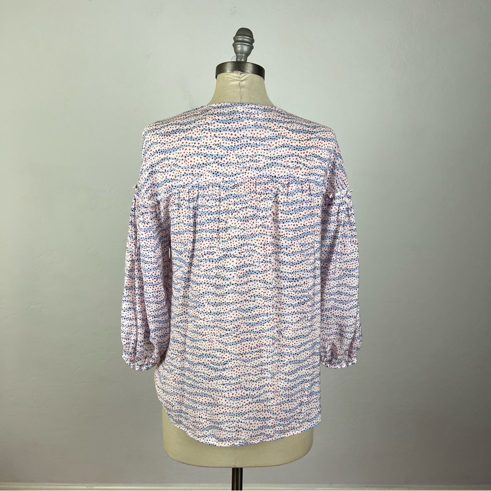 Bimba Y Lola Zebra Print Polka Dot Button Down Shirt - Picture 5 of 7